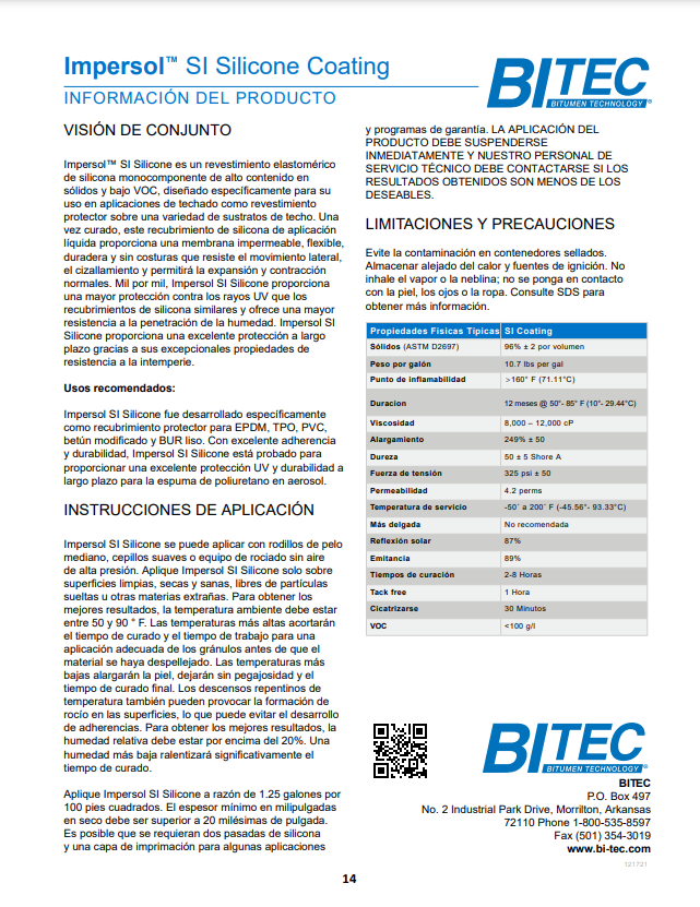 Impersol™ SI Silicone Coating (Spanish)